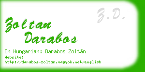 zoltan darabos business card